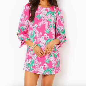 NWT Lilly Pulitzer Maude Satin Pink Romper Size 0/XS